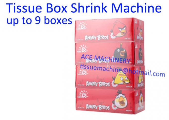 machine de rétrécissement de boîte de tissu facial