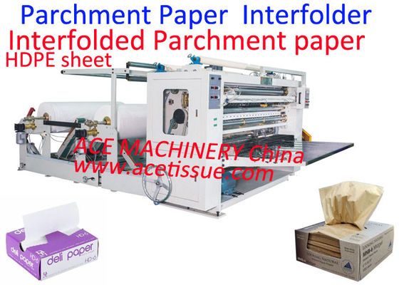 Nonstick Parchment Paper Interfolder Machine Deli Paper Interfolding Machine 1200mm