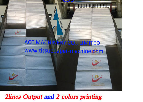2 Lanes 1/6 Fold Napkin Tissue Paper Machine