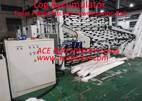 Accumulateur complètement automatique à grande vitesse de rondin pour le diamètre du petit pain 150mm de tissu de salle de bains