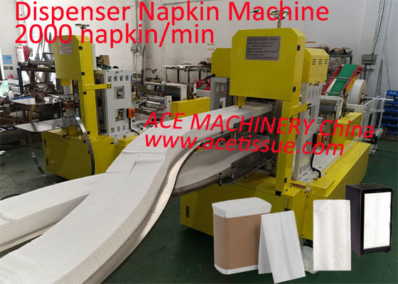 Serviette de pli de l'impression de 2 couleurs N faisant la machine avec 2 la serviette/minutes des canaux 2500