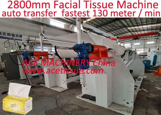 Machine de fabrication de papier pour tissus faciaux en V plié jusqu'à 3000 mm de largeur