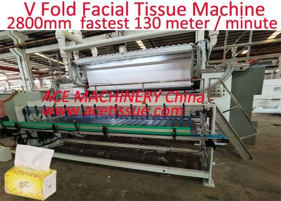 Machine automatique de fabrication de papier pour tissus faciaux avec impression en 4 couleurs en option
