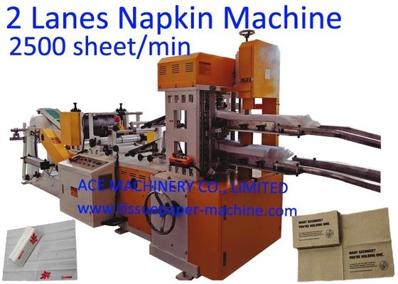 2600 feuilles/minute 1/8 machine fois de serviette de papier de 2 plate-formes