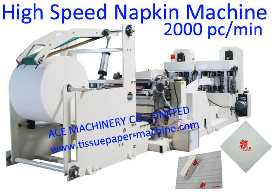 4 lignes 3000 machine de papier de soie de soie de serviette de pli de têtes de Pc/Min deux