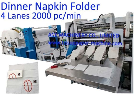 406*380mm1/8 pliant la machine de papier de soie de soie de serviette de 4 ruelles