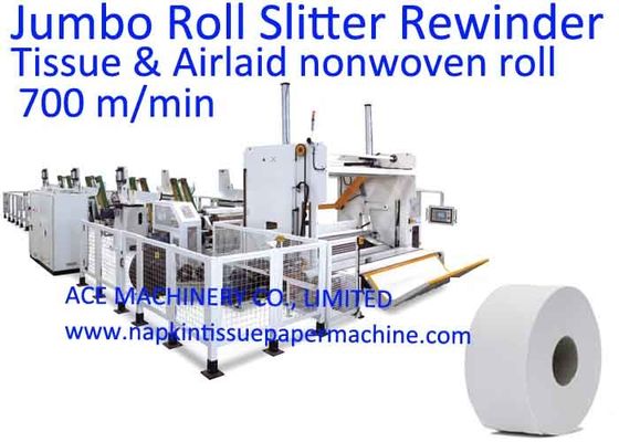 papier de soie de soie de 4500mm fendant et machine de rebobinage