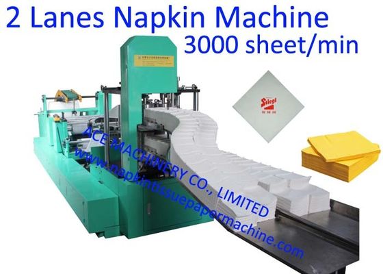 300x300mm1/8 pliant la machine de fabrication de papier de serviette de 2 plate-formes