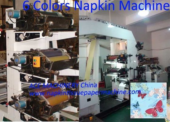 Serviette faisant la machine avec l'impression de quatre couleurs de haute qualité