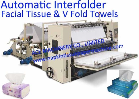 Tissu facial convertissant la machine avec la machine à emballer complètement automatique de papier de soie de soie