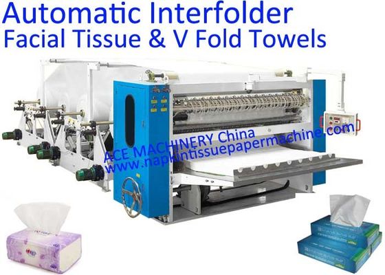 La machine stratifiée automatique de tissu facial, a stratifié la machine de serviette de main de pli de V
