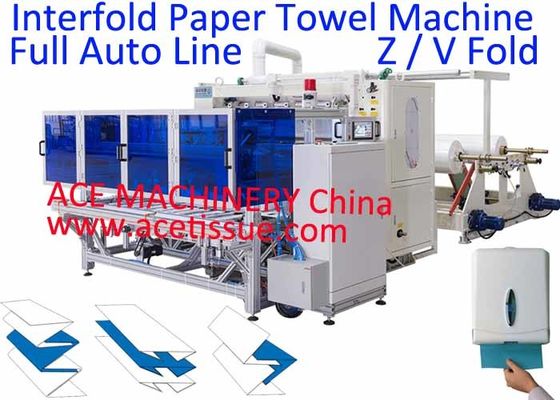 La machine complètement automatique de serviette de papier avec le transfert automatique au rondin de serviette de main a vu