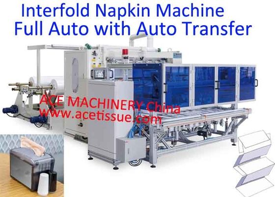 V plient la serviette de papier faisant la machine entièrement automatisée avec le transfert automatique