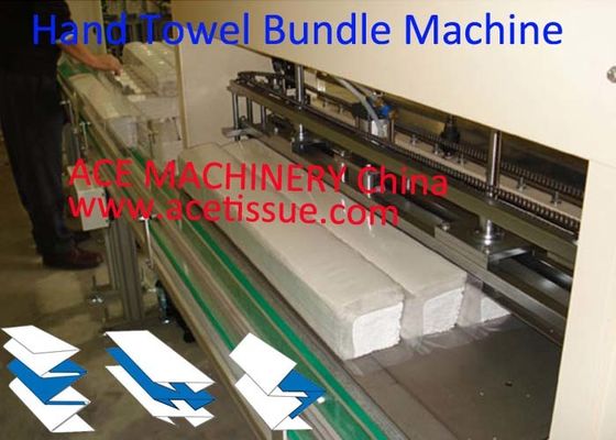 Machine à emballer de paquet de serviette de papier pour la serviette de main de pli de Z