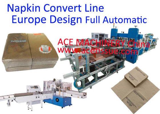 Ligne non tissée complètement automatique de production à la machine de serviette avec la machine de conditionnement