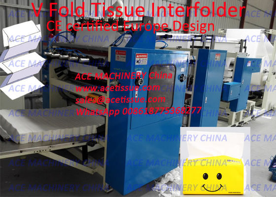 Machine automatique d'Interfolder de papier de soie de soie de Kleenex avec le tirage en couleurs